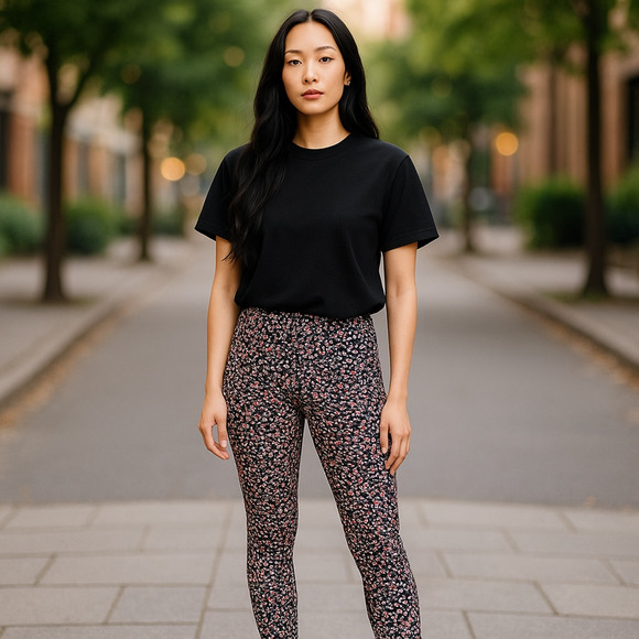 JoyLab Leggings Womens XS Multicolor Print High Rise Yoga‎ Pants Gym Workout - Picture 1 of 10